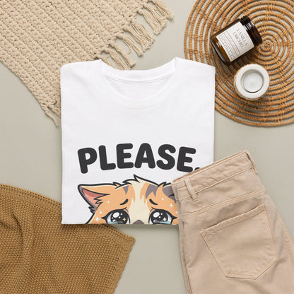 Please I'm Innocent Cat T-Shirt — Cute 100% cotton Pleading Kitten Graphic Tee